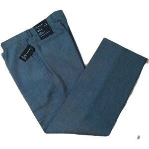 INC~Men's 32Wx30L~Blue Slate London Regular Fit Flat Front Dress Pants NWT$59.50